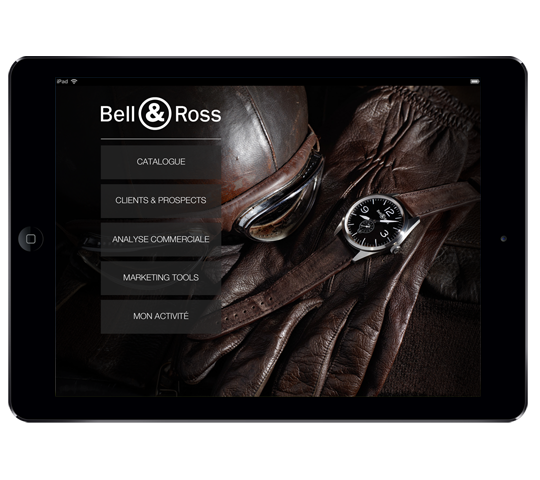 Application pour les vendeurs Bell & Ross développée par Mobistep