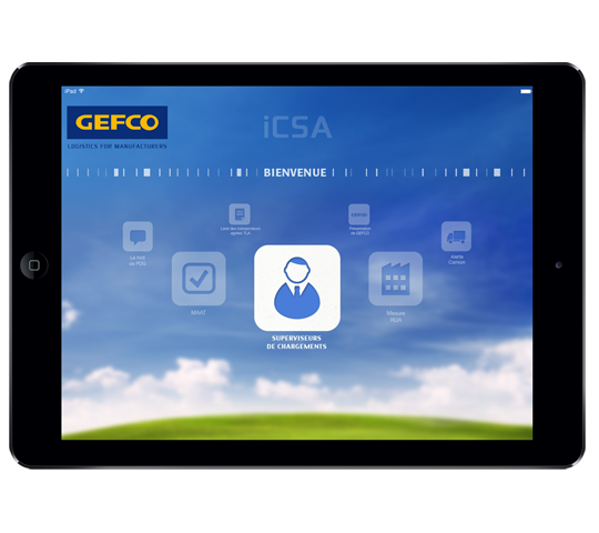 Application iPad Gefco développée par Mobistep